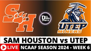 SAM HOUSTON VS UTEP LIVE 🏈 NCAAF COLLEGE FOOTBALL GAME SCORE  WEEK 6  OCT 3 2024 [upl. by Lyndel]