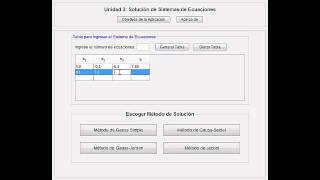 Aplicación para Resolver Sistemas de Ecuaciones  Métodos Numéricos [upl. by Yetti732]