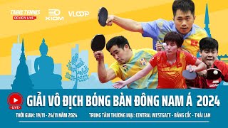 🔴 TRỰC TIẾP  NỘI DUNG ĐƠN VÒNG BẢNG 2211  GIẢI VÔ ĐỊCH BÓNG BÀN ĐÔNG NAM Á 2024 [upl. by Eoin]