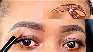 UPDATED Eyebrow Tutorial with ONLY BROWN CONCEALER [upl. by Flore470]