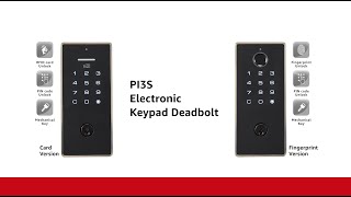 【 Kwikset】 PI3S3in1 Electronic Keypad Deadbolt Fingerprint version  Card versionUser Manual [upl. by Noami470]