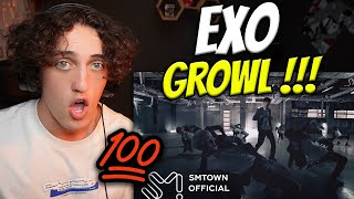 EXO 엑소 으르렁 Growl MV  Live Performance  REACTION 🔥 [upl. by Kari]