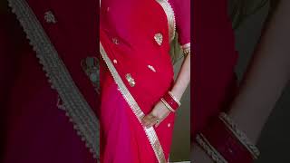 Karvachauth special saree dreping with me 🌙shorts shortyoutubeshorts youtube dance love [upl. by Siuluj]