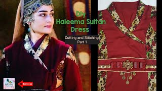 DIY Haleema Sultan Dress Cutting and Stitching Part 1 Haleema Sultan Dress Cutting [upl. by Cyna]