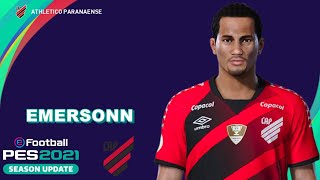 EMERSONN PES 2021 ATHLETICO PR EFOOTBALL COMO FAZER [upl. by Naashar929]