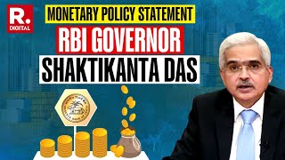 Monetary Policy Statement By Reserve Bank Of Indias Governor Shaktikanta Das [upl. by Fugere298]