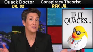 Rachel Maddow destroys the quacks with evidence Trumps medical and health cabinets are all quacks [upl. by Kaspar]