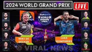 World Grand Prix Darts 2024 Final  Pdc Darts  Luke Humphries vs Mike De Decker Live [upl. by Louis8]