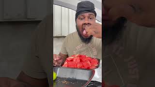 Trying Tajin in watermelon [upl. by Jabon]