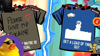 Quackitys Chat Designs TShirts in Jackbox Party Pack [upl. by Salbu]