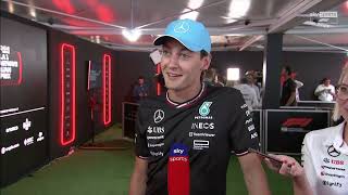 George Russell Post Qualifying Interview  Azerbaijan Grand Prix 2024 f1 [upl. by Jansson326]