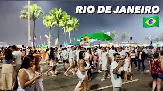 Rio De Janeiro 🇧🇷 REVEILLON 2024  New Year’s Celebration 🎆  Copacabana Brazil FULL TOUR [upl. by Snej]