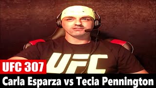 UFC 307 Carla Esparza vs Tecia Pennington REACTION [upl. by Fancy]