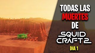 TODAS LAS MUERTES DE SQUID CRAFT GAMES 2  Dia 1  Episodio 1 Un Dia de Suerte 🦑☠️ [upl. by Tedder486]