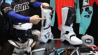 Leatt 55 Flexlock Motocross  Enduro Boots [upl. by Aihseuqal]