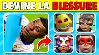 Devine qui PLEURE 👃💔🩹 Blessures de Footballeurs 😭 Kylian Mbappé Ronaldo Messi  Quiz Euro 2024 [upl. by Acined]