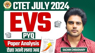 CTET EVS PYQ Paper Analysis by Sachin choudhary live 8pm [upl. by Ynove]