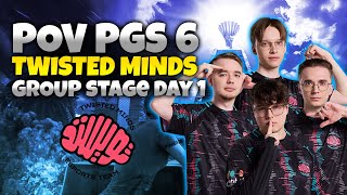 PGS 6  POV TWISTED MINDS GROUP STAGE DAY 1 [upl. by Errol]