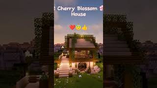 Cherry blossom beautiful house tutorial like and subscribe gamecopyminecraft [upl. by Rebbecca660]