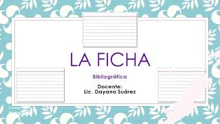 Ficha Bibliográfica [upl. by Coleville123]