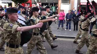 Perth Homecoming Parade 2018  3 SCOTS The Black Watch [upl. by Sherye108]