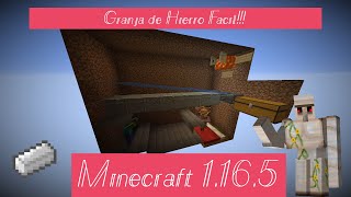 Tutorial granja de hierro bajo tierra  Minecraft 119  120 Super fácil [upl. by Siravrat]