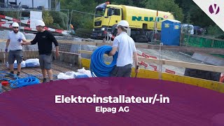 Lehre als Elektroinstallateurin bei Elpag AG [upl. by Clauddetta]