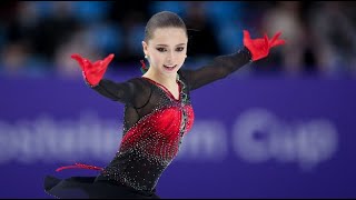 Kamila Valieva 2324 pre test skate interview [upl. by Vi]