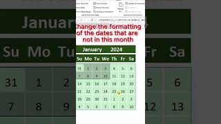 Dynamic Calendar in Excel shorts excel SantechGadgets [upl. by Boudreaux300]