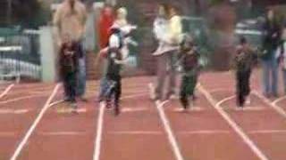 9 year old runs 891 50m dash super fast quick kid [upl. by Ehsrop]