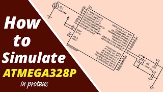 Simulating Atmega 328p Microcontroller in Proteus  StepbyStep Tutorial  E Infotainment [upl. by Mitch938]