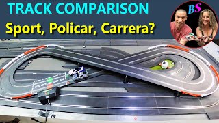 132 track comparison scalextric Carrera amp Policar slot car track EVERYTHING TOLD [upl. by Meehyr103]