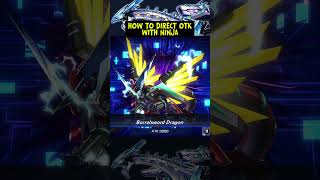 NINJA 2 CARDS OTK COMBO shorts short yugioh masterduel yugiohmasterduel [upl. by Tillion]