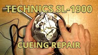 Technics SL1900 Armlift Cueing Repair  Sticky Grease [upl. by Ayinat112]