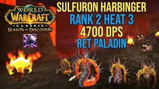 Sulfuron Harbinger Rank 2 4700 DPS Ret Paladin SOD Phase 4 Classic WoW [upl. by Nailil]