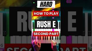 Rush E On Piano  Hard Challenging Piano Lesson shorts [upl. by Cuttler]