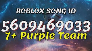 7 Purple Team Roblox Song IDsCodes [upl. by Nali]