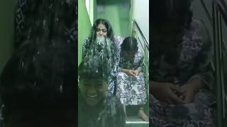 SINGING CHALLENGE 😅🤣😂😂 pookal pookum song SINGING WITH WATERcomedy Triosworld [upl. by Harsho]