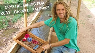 Finding Garnet Ruby amp Sapphire Gems at this Crystal Mine in North Carolina [upl. by Noremac]