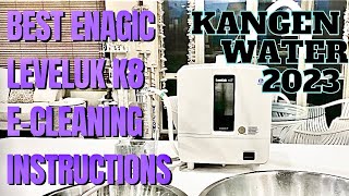 BEST K8 ECLEANING INSTRUCTIONS 2023  Maintenance of the Kangen Water Ioniser by Enagic [upl. by Hammock424]