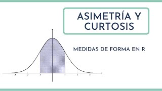 Asimetría y Curtosis Medidas de Forma en R [upl. by Deelaw]