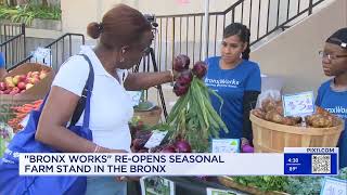 BronxWorks Farm Stand Opens for the 2024 Season PIX 11 [upl. by Hsetirp]