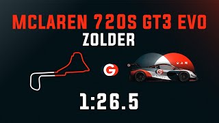 Zolder 1265  Mclaren 720S GT3 EVO  GO Setups  ACC 193 [upl. by Coppins]