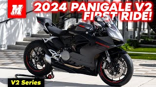 2024 Ducati Panigale V2 First Ride amp Impressions [upl. by Wei221]