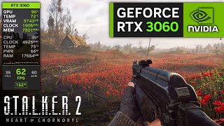 RTX 3060 on STALKER 2  1080p 1440p DLSS and Frame Generation [upl. by Farant]