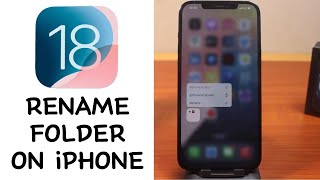 How to Rename Folder on iPhone on iOS 18 [upl. by Adamson752]