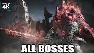 Dark Souls 3  DLC  All Bosses With Cutscenes 4K UHD 60FPS PC [upl. by Sillig]