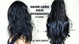 HOW TO GROW LONGER THICKER HAIR FAST  DIY OVERNIGHT HAIR GROWTH SERUM NATURALLY STOP HAIR LOSS [upl. by Isbella]