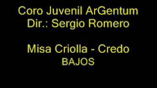 MISA CRIOLLA  3 CREDO BAJOS [upl. by Nirehs]