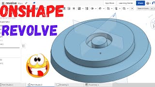 Onshape revolve tutorial  Onshape revolve tool [upl. by Salter925]